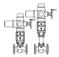 Клапан регулирующий 23.405 ARI-STEVI  PN25 EN-JS1049 с электроприводом Auma фланец