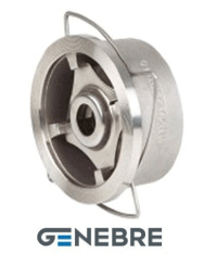 Клапан обратный тарельчатый GENEBRE 2415 10 DN065 PN40, корпус - AISI316 (CF8M), диск - AISI316 (CF8М), М/Ф