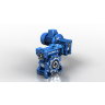 NMRV063 Червячный мотор-редуктор Motovario NMRV063/130(i=300)IEC90B5 АИР80B4,230/400V AC,50Hz,1,5kW,