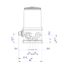 Управляющая головка для децентрализованной автоматизации прямоточных клапанов ELEMENT (223896)
